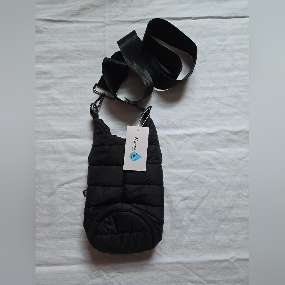 Wander Black Quilted Crossbody Bag - Picture 5 of 6